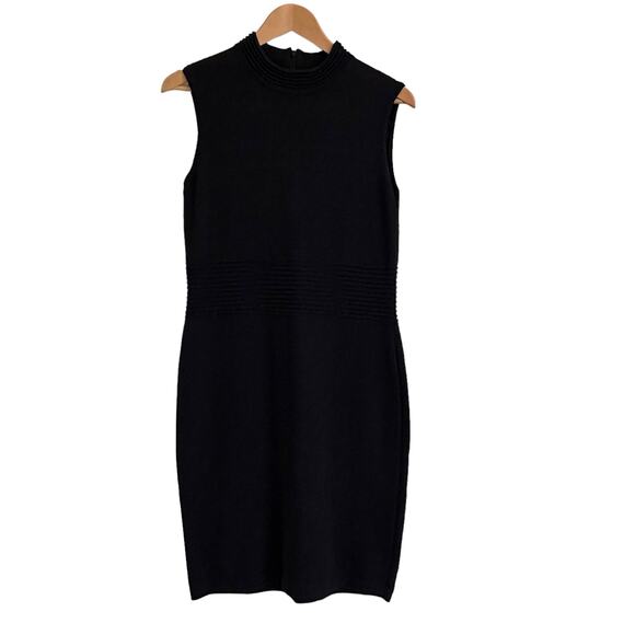 Vintage St. John Collection Santana Knit Sheath Dress Mock Neck - Picture 1 of 8